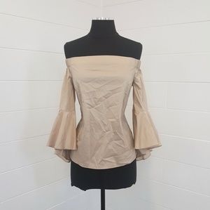 Jennifer Lopez Limited Edition Beige Strapless Top